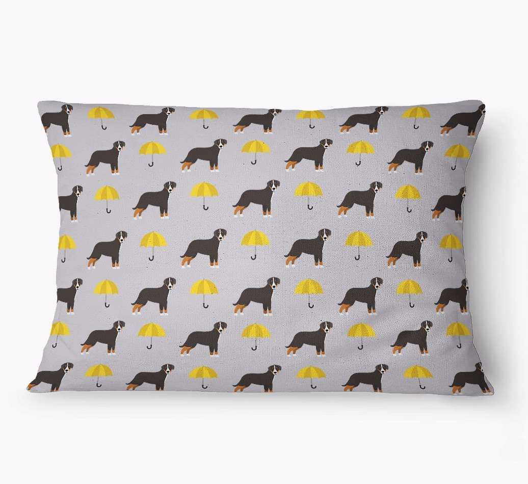 'Umbrella Pattern' - Personalized {breedFullName} Dog Bed