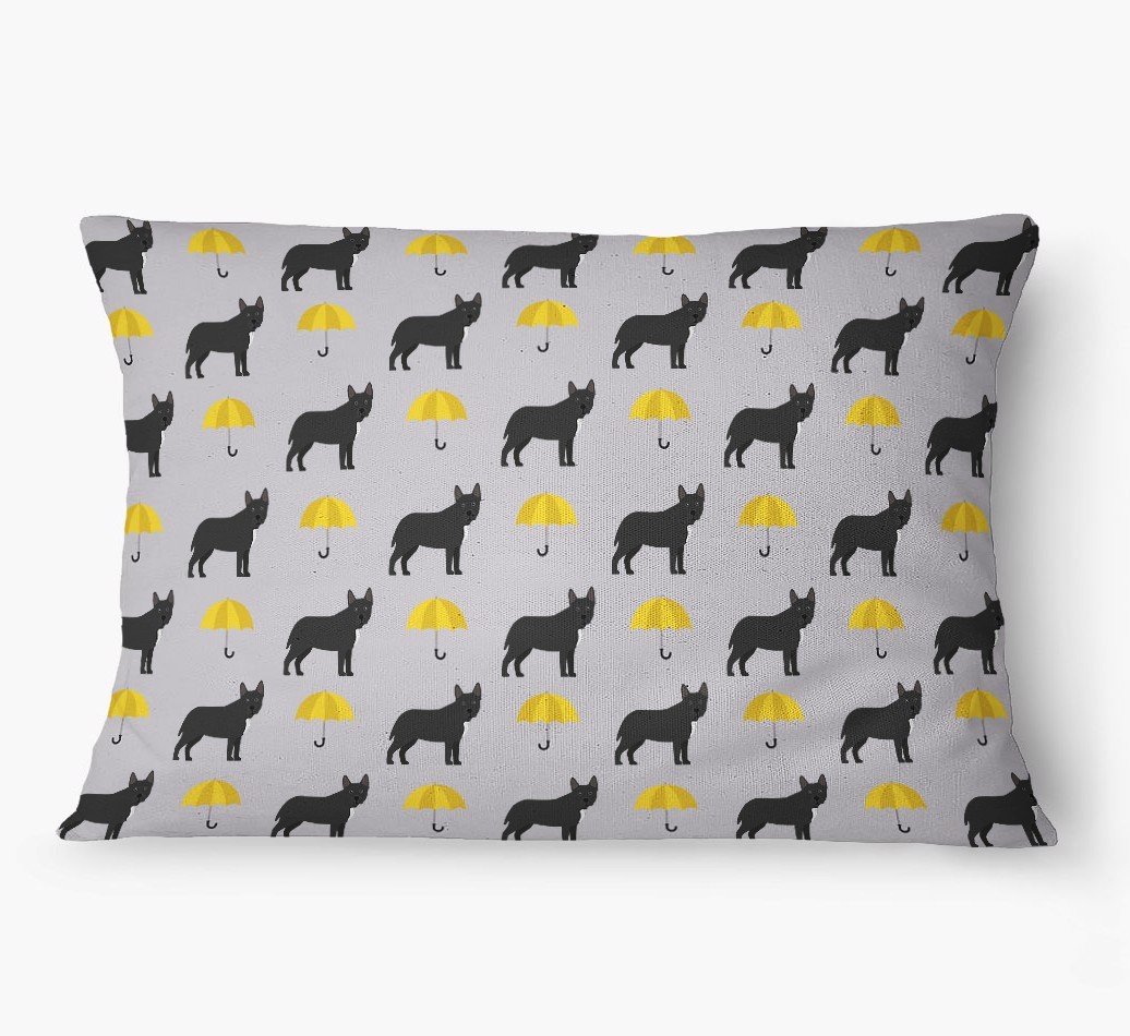 'Umbrella Pattern' - Personalized {breedFullName} Dog Bed