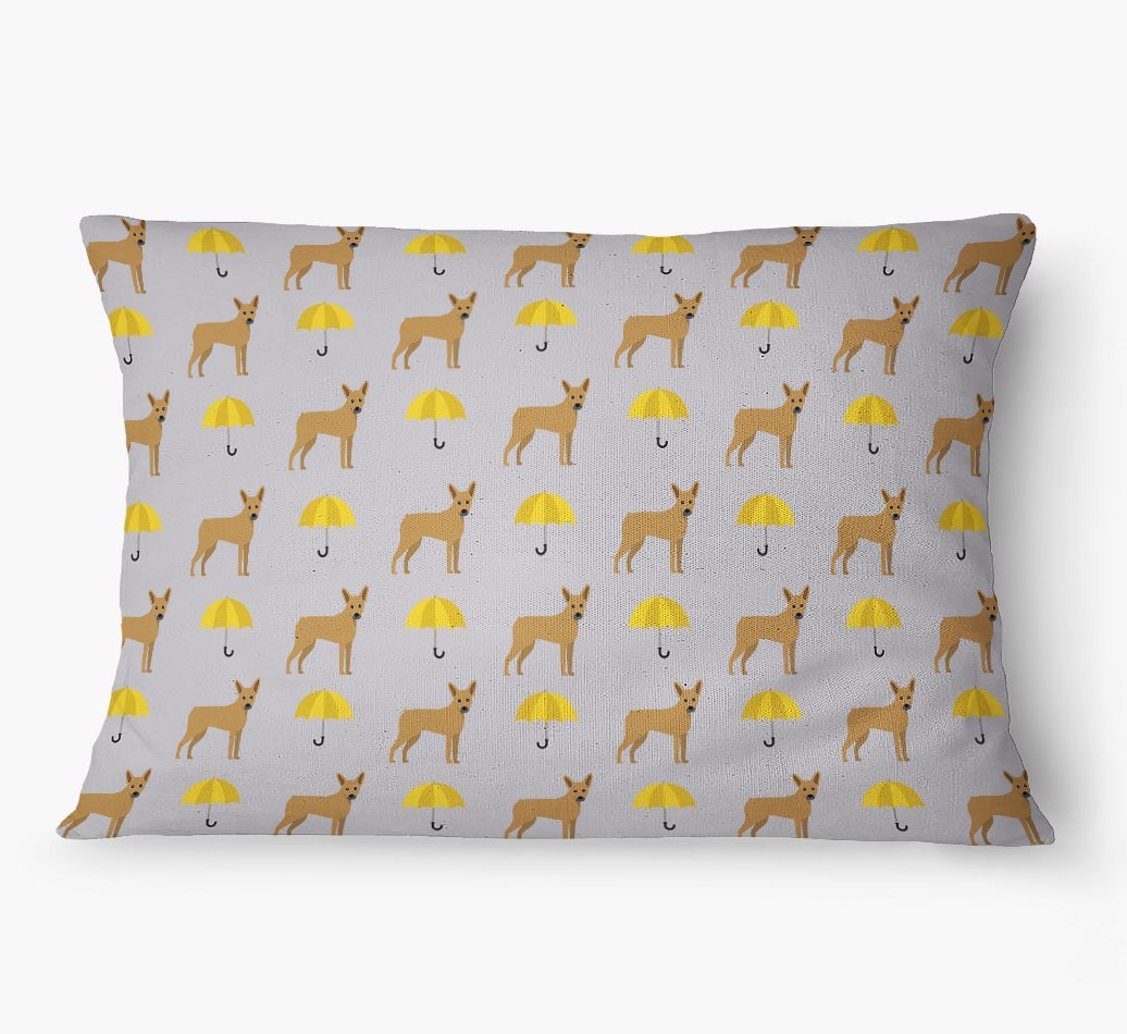 'Umbrella Pattern' - Personalised {breedFullName} Dog Bed