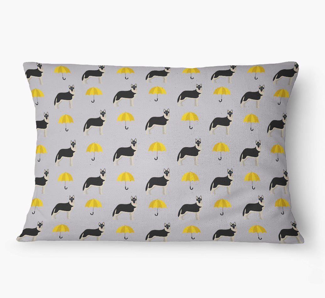 'Umbrella Pattern' - Personalized {breedFullName} Dog Bed