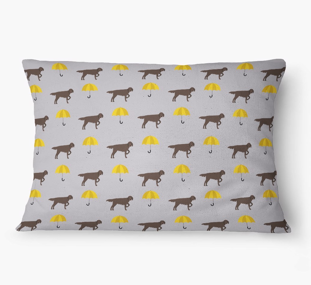 'Umbrella Pattern' - Personalised {breedFullName} Dog Bed