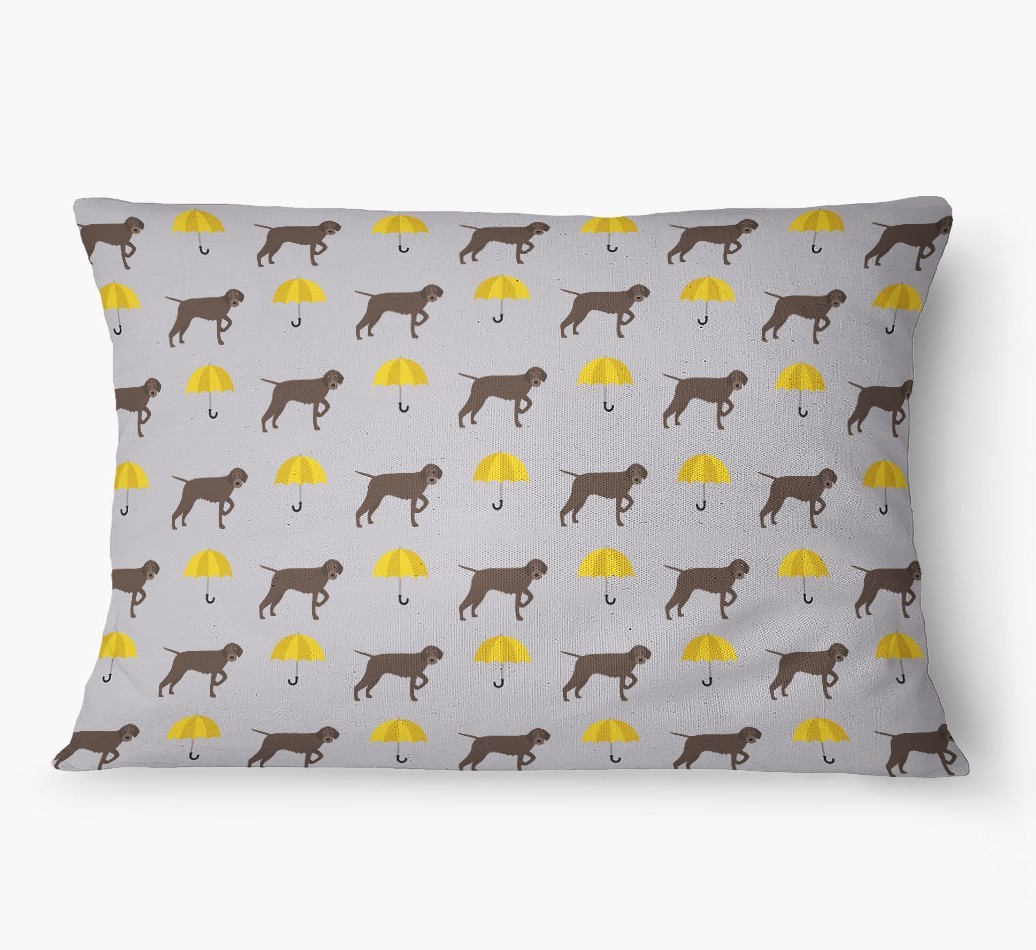 'Umbrella Pattern' - Personalized {breedFullName} Dog Bed