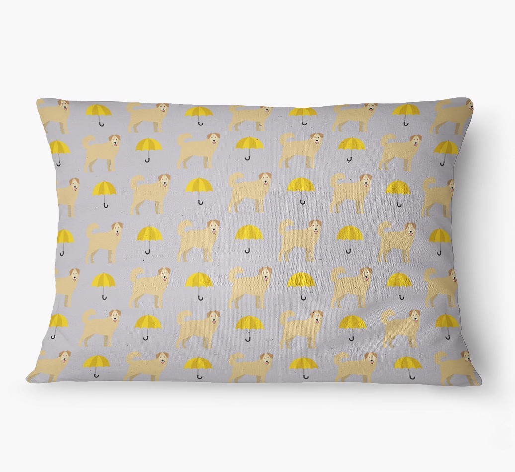 'Umbrella Pattern' - Personalised {breedFullName} Dog Bed