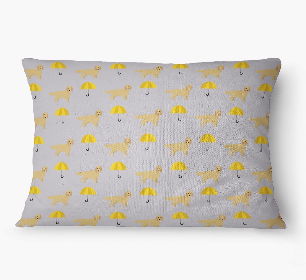 'Umbrella Pattern' - Personalized {breedFullName} Dog Bed