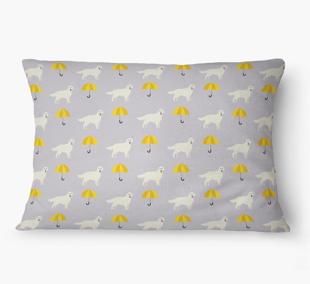 'Umbrella Pattern' - Personalized {breedFullName} Dog Bed