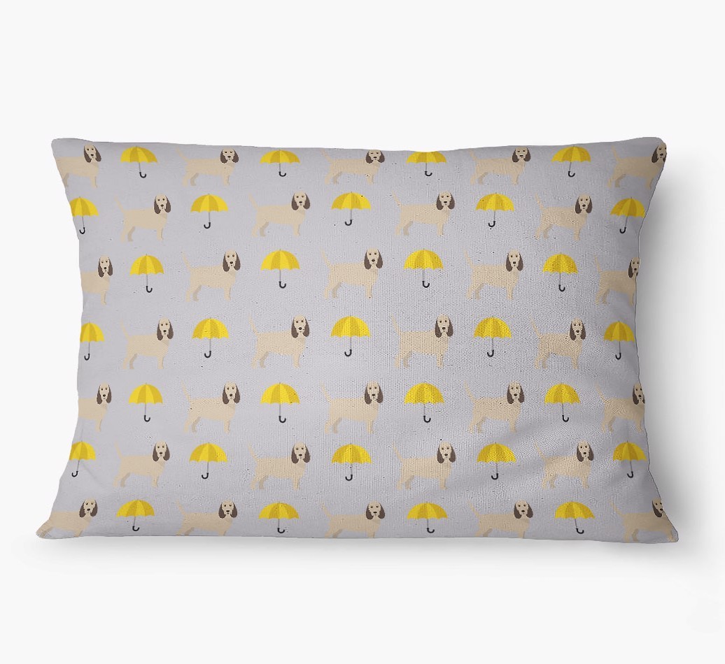 'Umbrella Pattern' - Personalized {breedFullName} Dog Bed