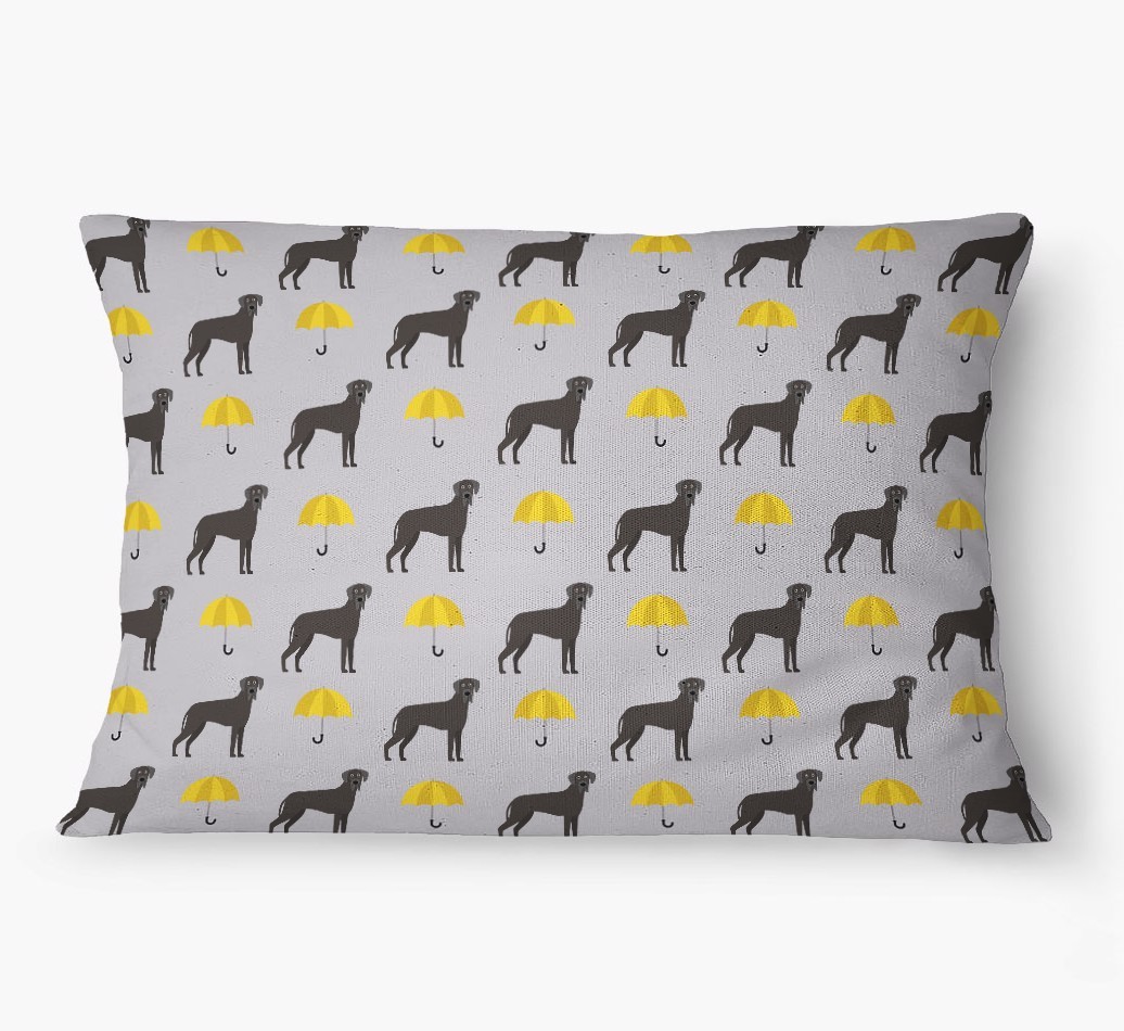 'Umbrella Pattern' - Personalized {breedFullName} Dog Bed