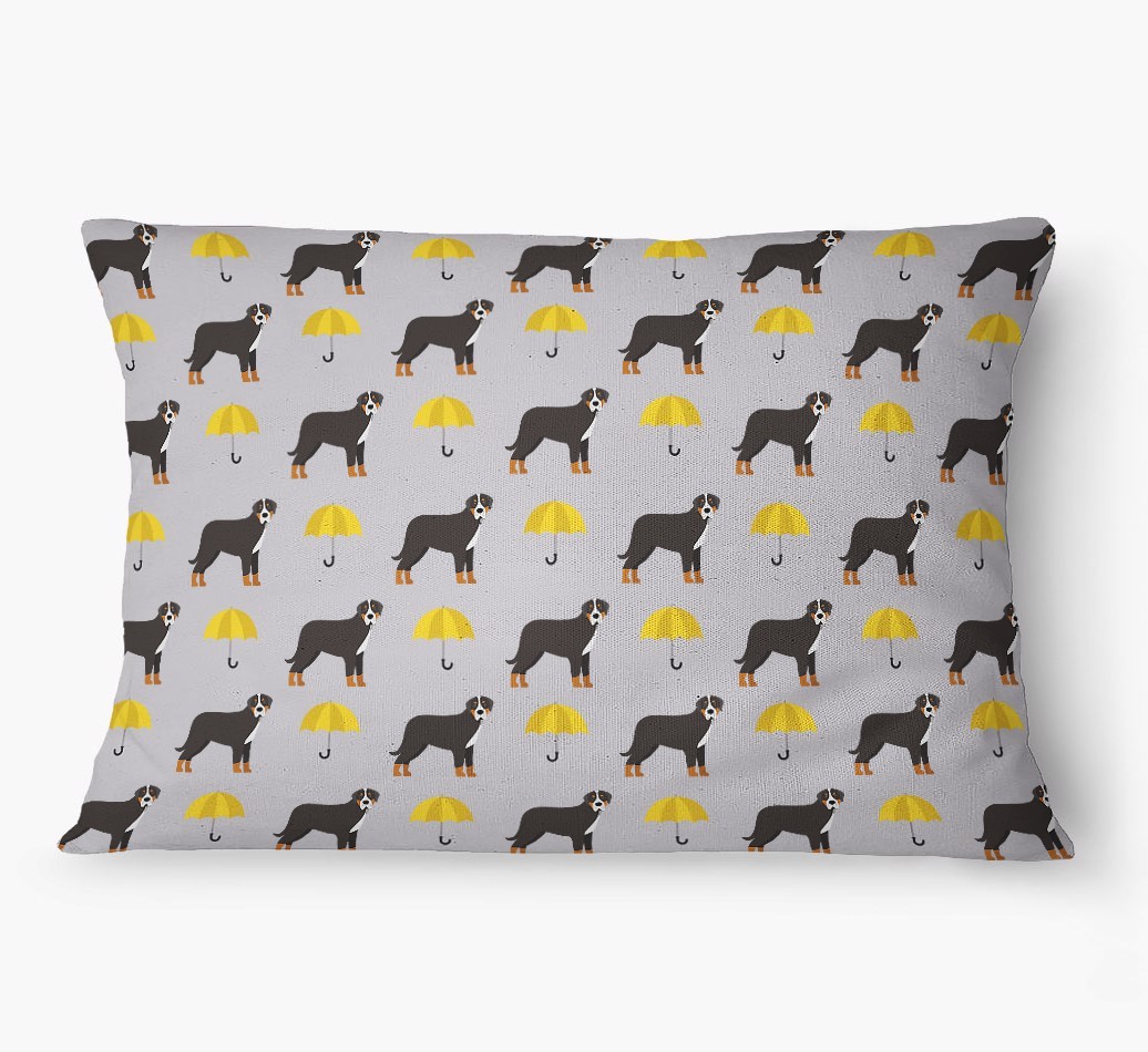 'Umbrella Pattern' - Personalized {breedFullName} Dog Bed