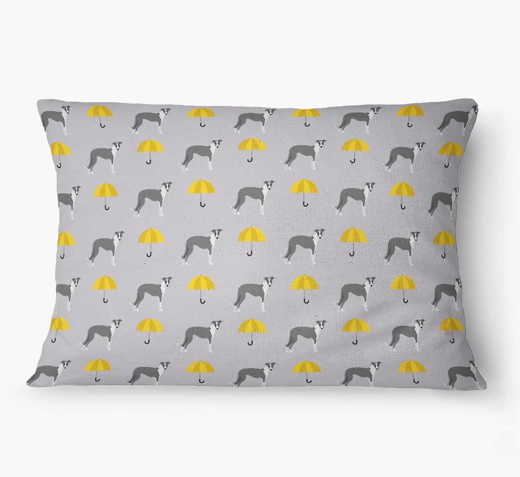 'Umbrella Pattern' - Personalized {breedFullName} Dog Bed