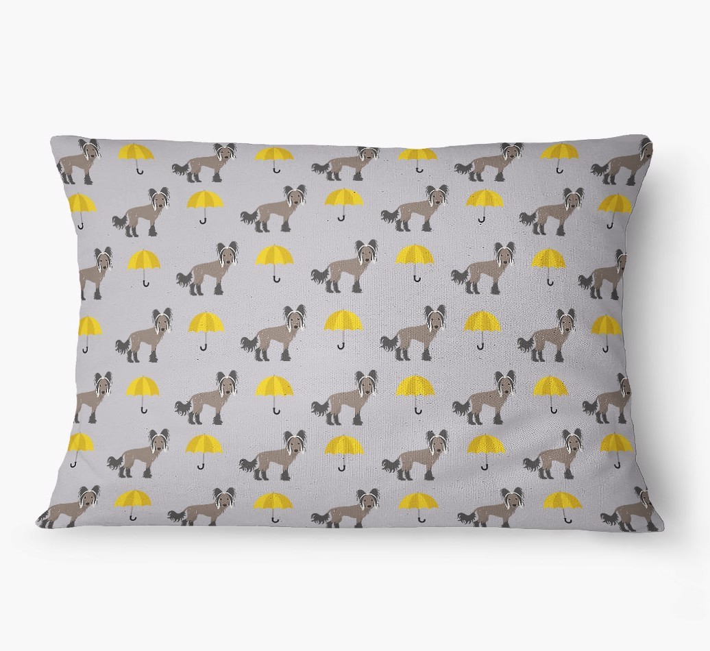 'Umbrella Pattern' - Personalized {breedFullName} Dog Bed