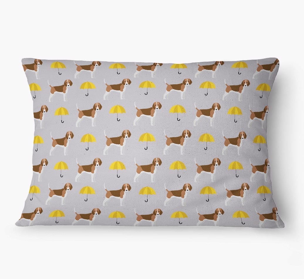 'Umbrella Pattern' - Personalized {breedFullName} Dog Bed