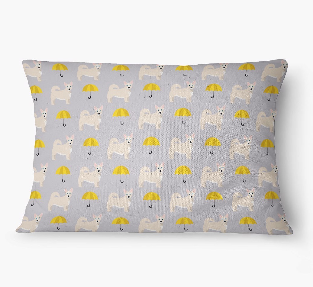'Umbrella Pattern' - Personalized {breedFullName} Dog Bed