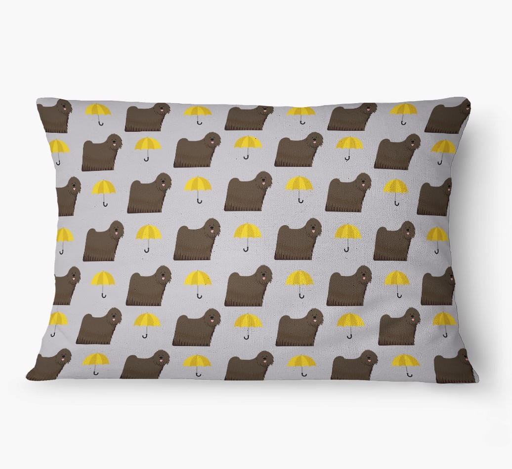 'Umbrella Pattern' - Personalized {breedFullName} Dog Bed