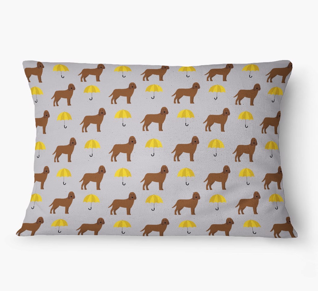 'Umbrella Pattern' - Personalized {breedFullName} Dog Bed