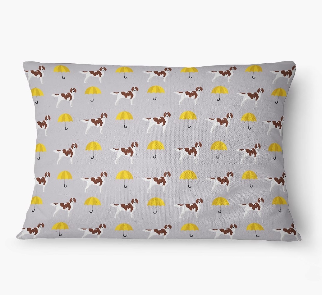 'Umbrella Pattern' - Personalized {breedFullName} Dog Bed