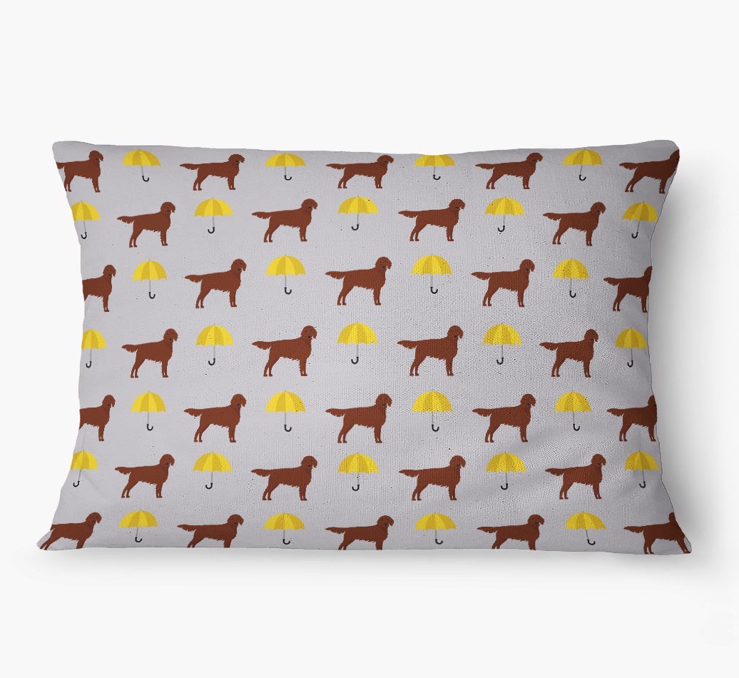 'Umbrella Pattern' - Personalized {breedFullName} Dog Bed