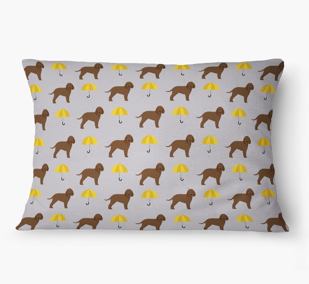'Umbrella Pattern' - Personalized {breedFullName} Dog Bed