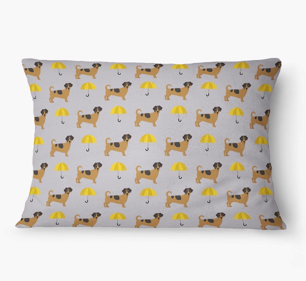 'Umbrella Pattern' - Personalized {breedFullName} Dog Bed