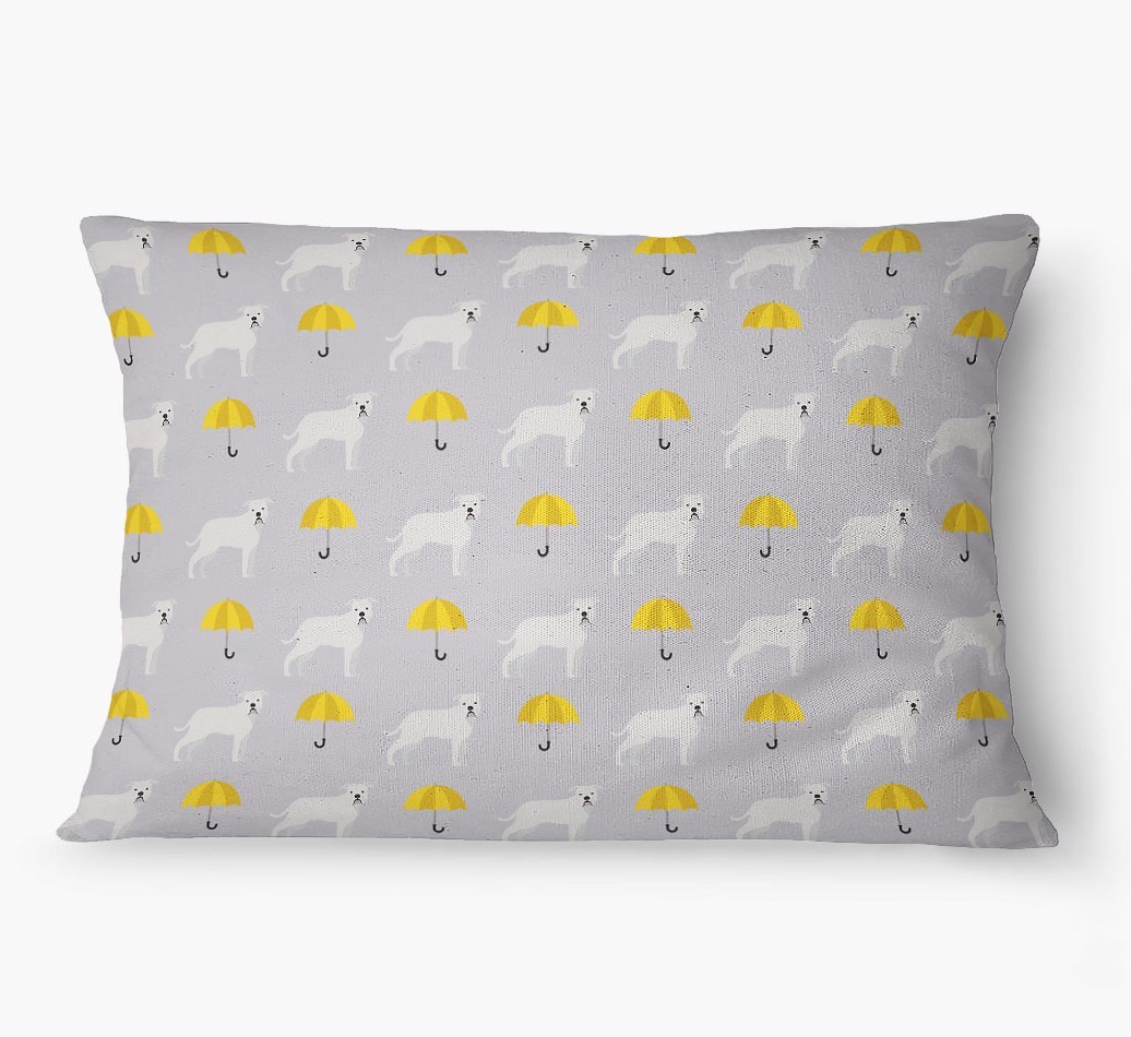 'Umbrella Pattern' - Personalized {breedFullName} Dog Bed