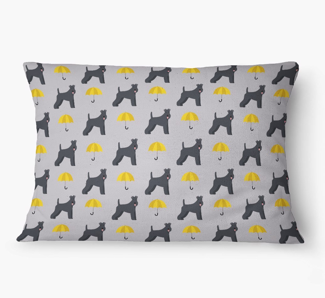 'Umbrella Pattern' - Personalized {breedFullName} Dog Bed
