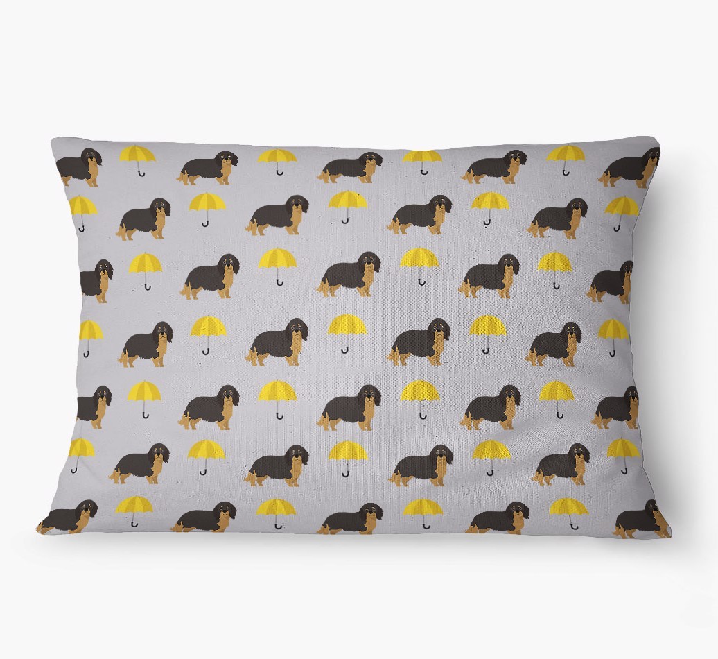 'Umbrella Pattern' - Personalized {breedFullName} Dog Bed