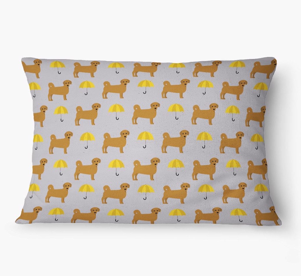 'Umbrella Pattern' - Personalised {breedFullName} Dog Bed