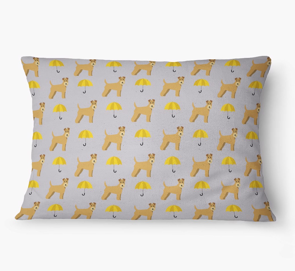 'Umbrella Pattern' - Personalized {breedFullName} Dog Bed