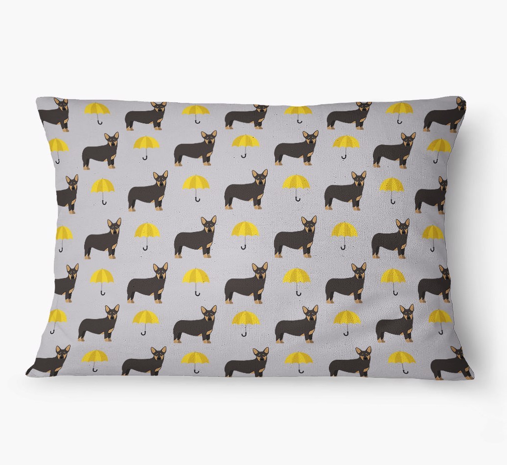 'Umbrella Pattern' - Personalized {breedFullName} Dog Bed