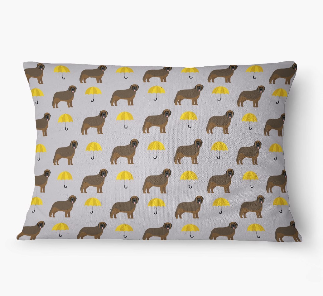 'Umbrella Pattern' - Personalised {breedFullName} Dog Bed