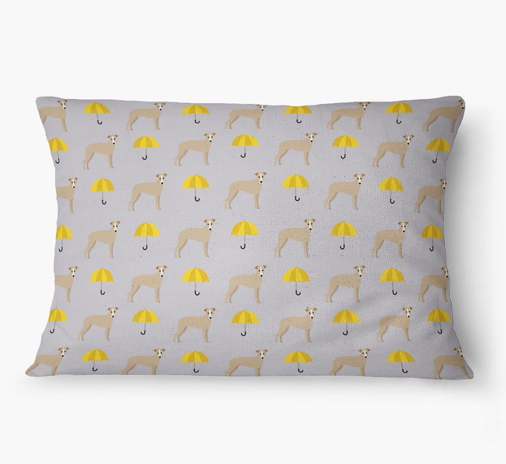 'Umbrella Pattern' - Personalized {breedFullName} Dog Bed