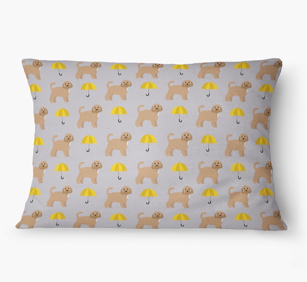 'Umbrella Pattern' - Personalized {breedFullName} Dog Bed