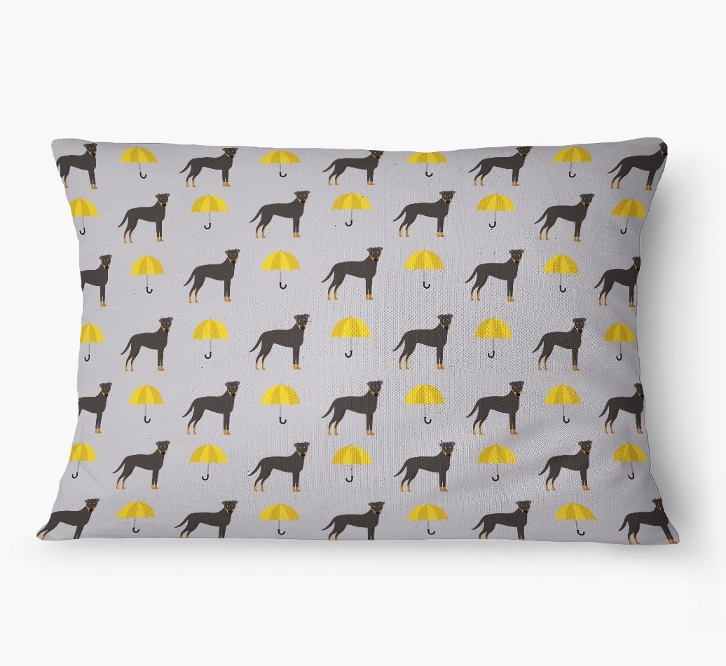 'Umbrella Pattern' - Personalized {breedFullName} Dog Bed