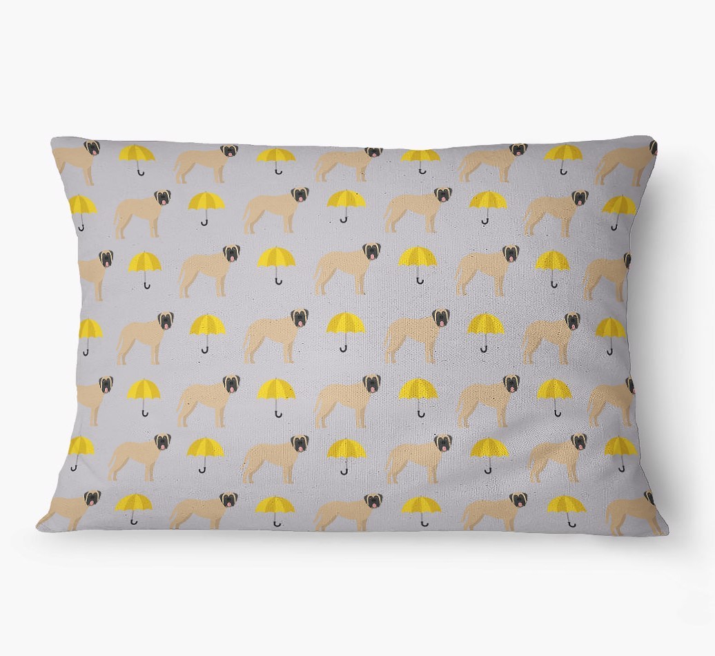 'Umbrella Pattern' - Personalized {breedFullName} Dog Bed