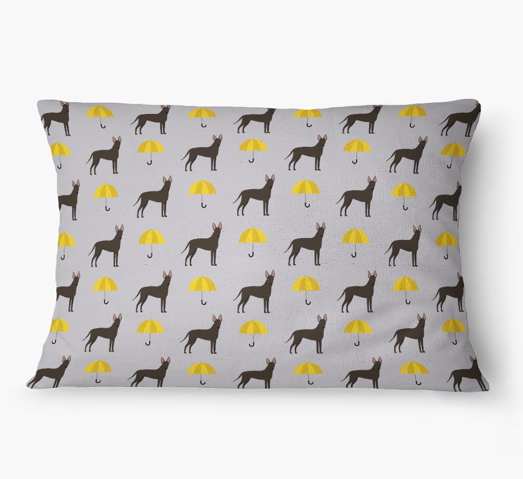 'Umbrella Pattern' - Personalised {breedFullName} Dog Bed