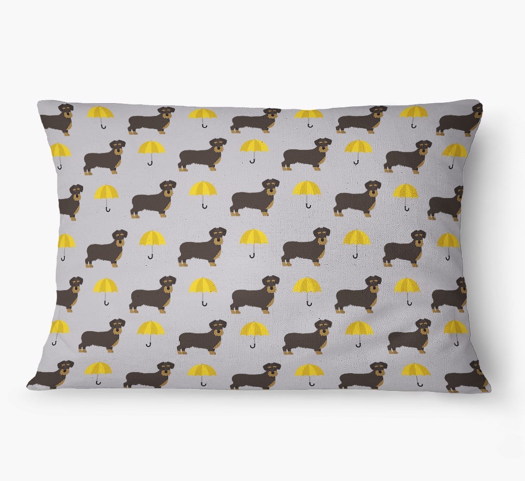 'Umbrella Pattern' - Personalized {breedFullName} Dog Bed