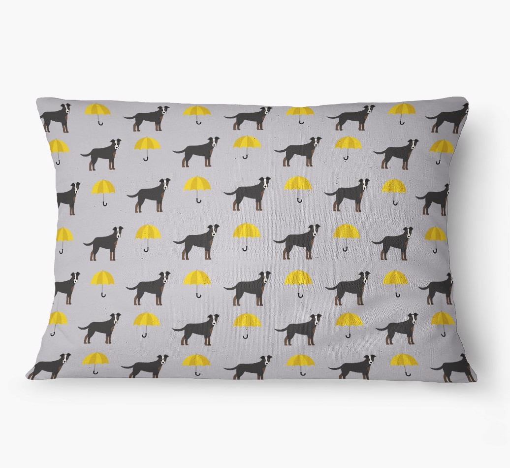 'Umbrella Pattern' - Personalized {breedFullName} Dog Bed