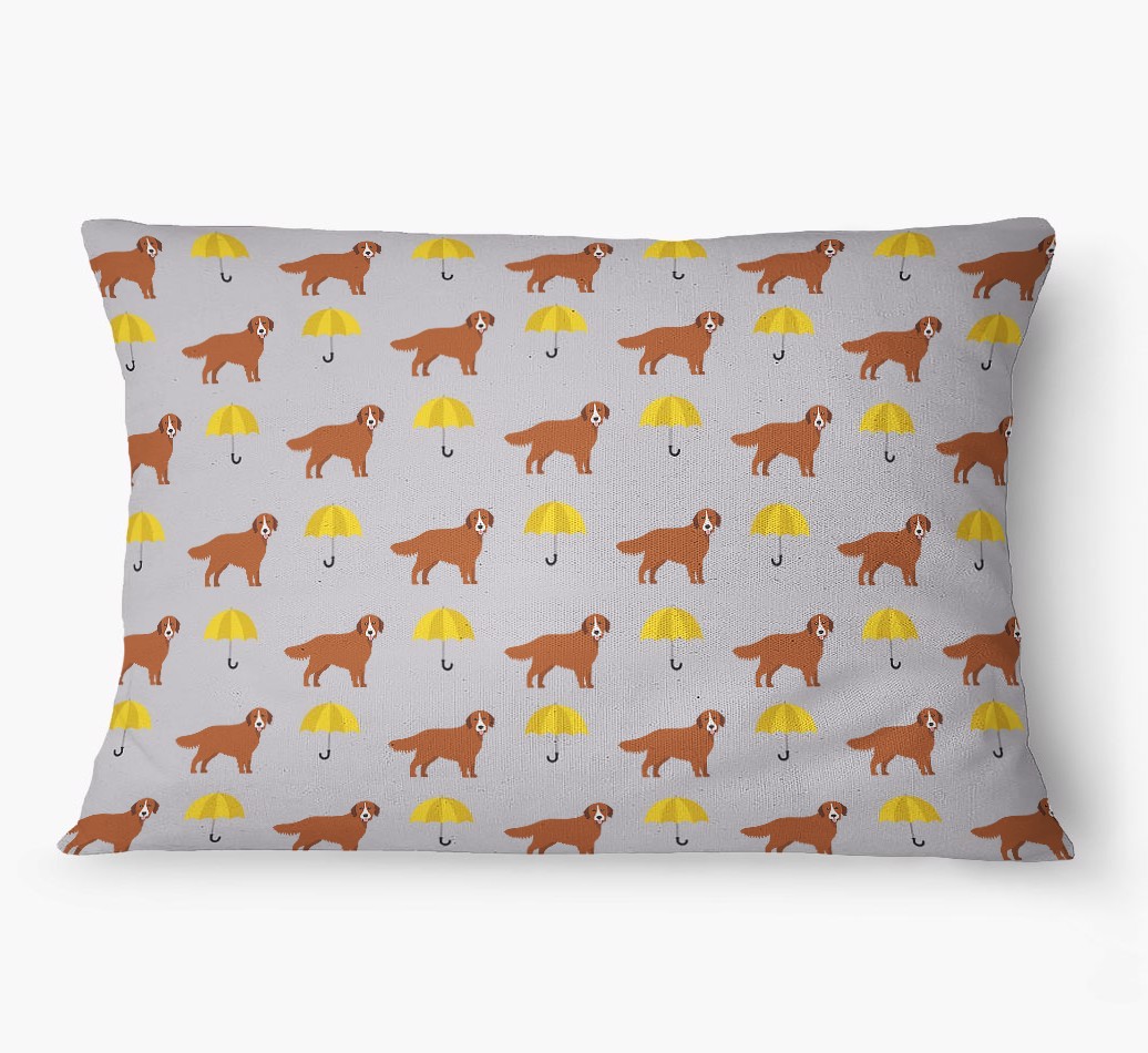 'Umbrella Pattern' - Personalized {breedFullName} Dog Bed