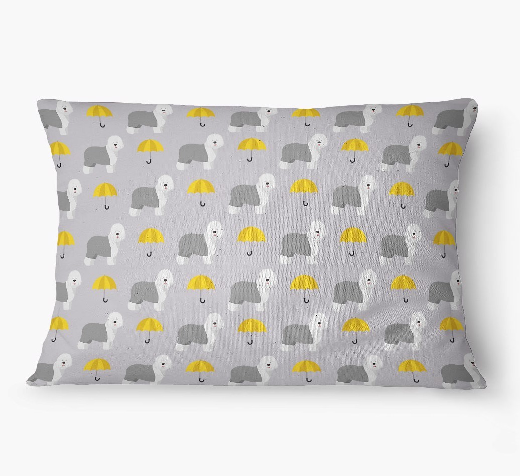 'Umbrella Pattern' - Personalized {breedFullName} Dog Bed