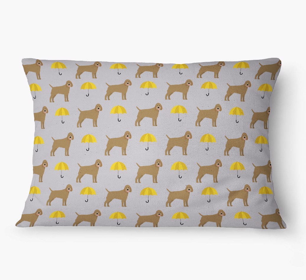 'Umbrella Pattern' - Personalized {breedFullName} Dog Bed