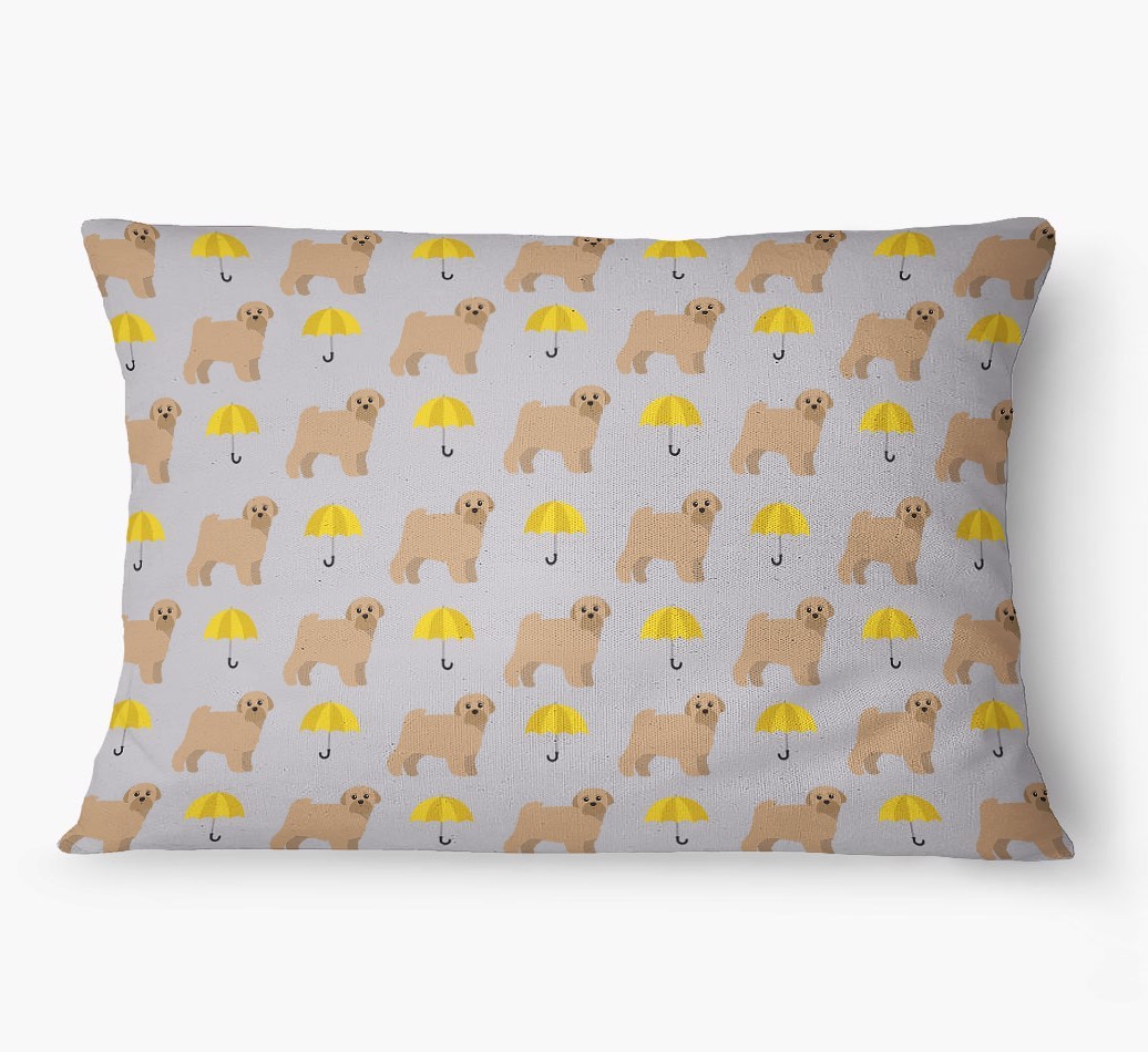 'Umbrella Pattern' - Personalized {breedFullName} Dog Bed