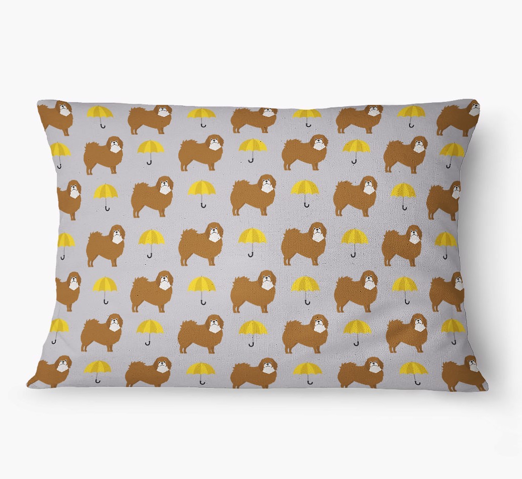 'Umbrella Pattern' - Personalized {breedFullName} Dog Bed