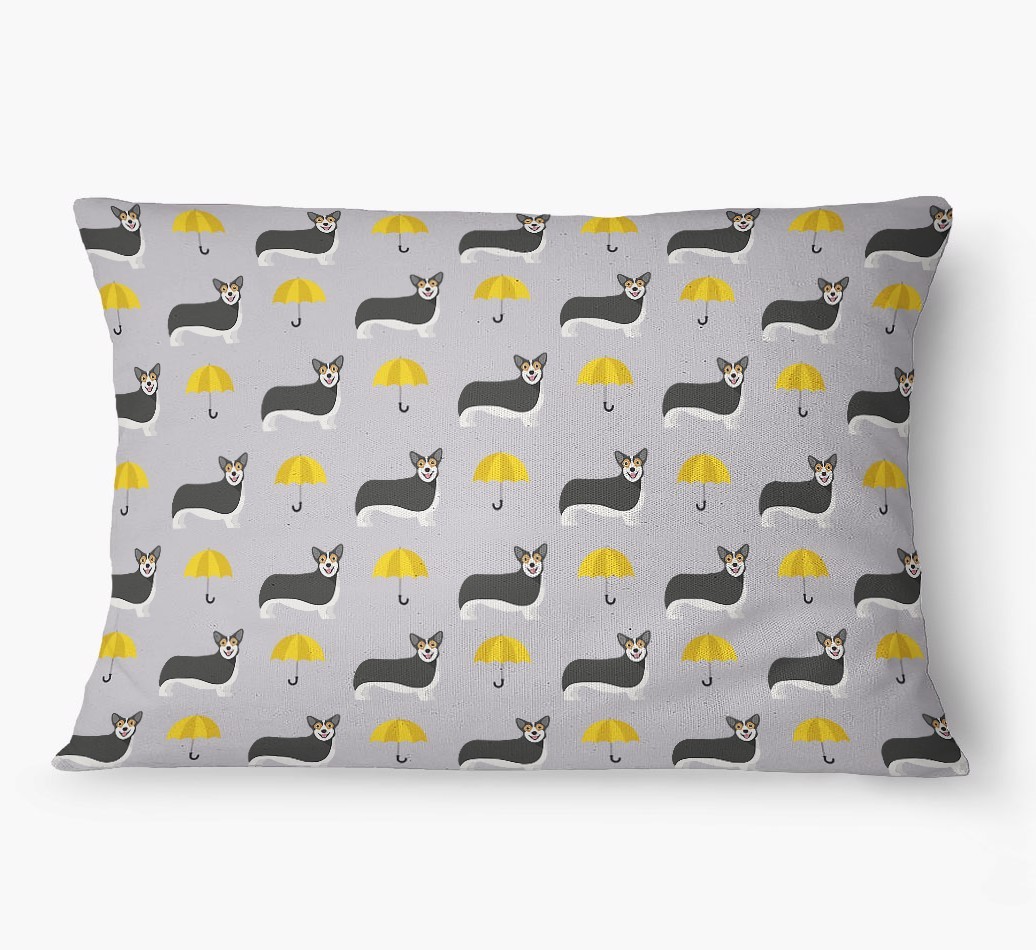 'Umbrella Pattern' - Personalized {breedFullName} Dog Bed