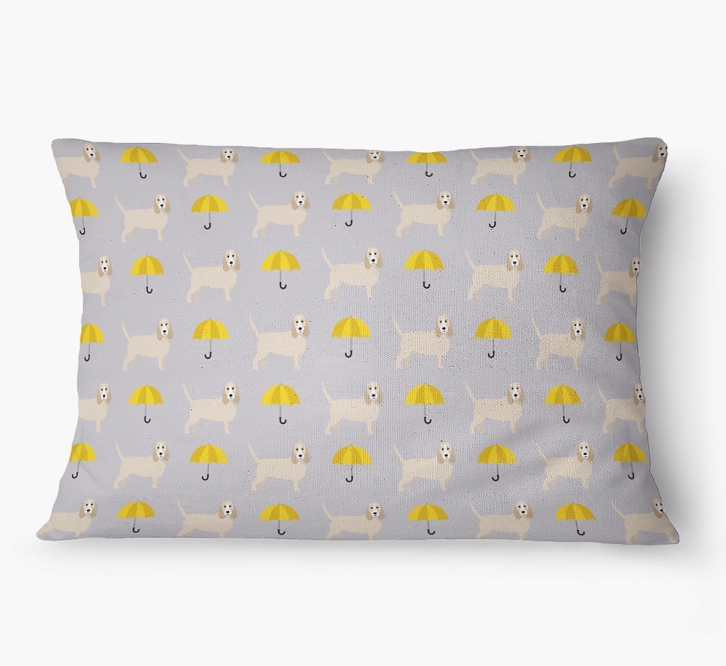 'Umbrella Pattern' - Personalized {breedFullName} Dog Bed