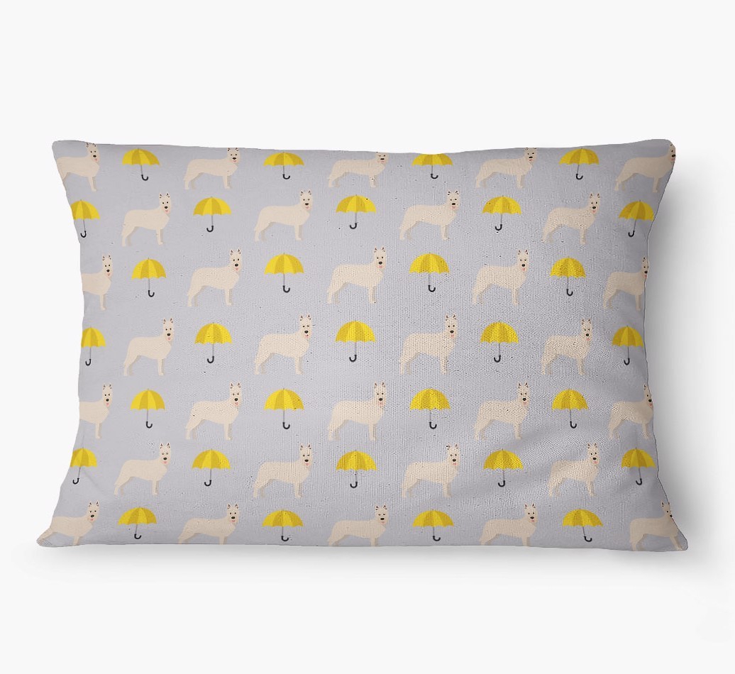 'Umbrella Pattern' - Personalized {breedFullName} Dog Bed
