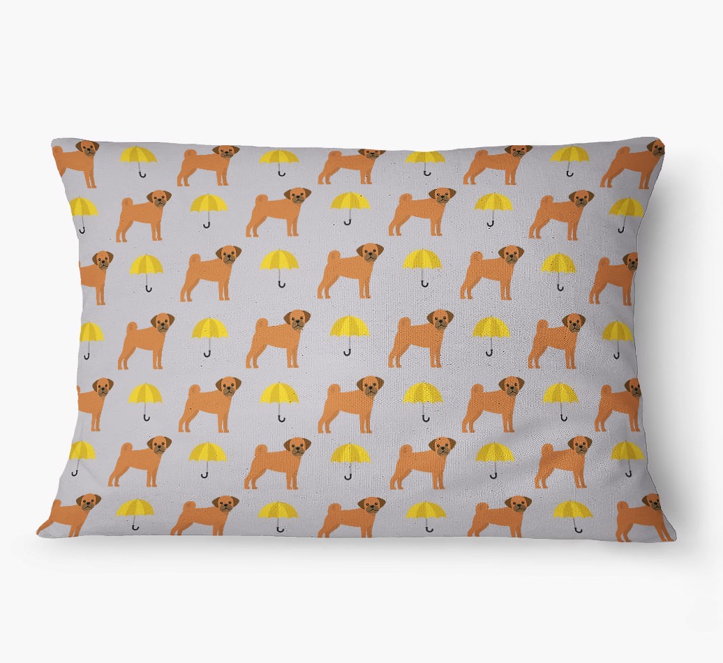 'Umbrella Pattern' - Personalized {breedFullName} Dog Bed