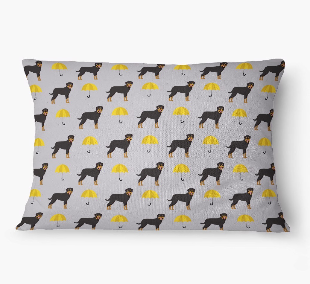 'Umbrella Pattern' - Personalized {breedFullName} Dog Bed