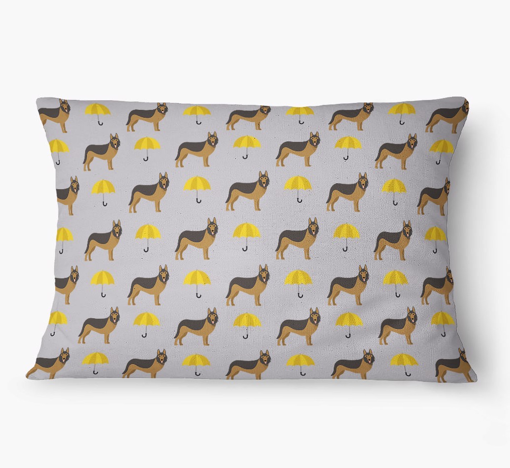 'Umbrella Pattern' - Personalized {breedFullName} Dog Bed