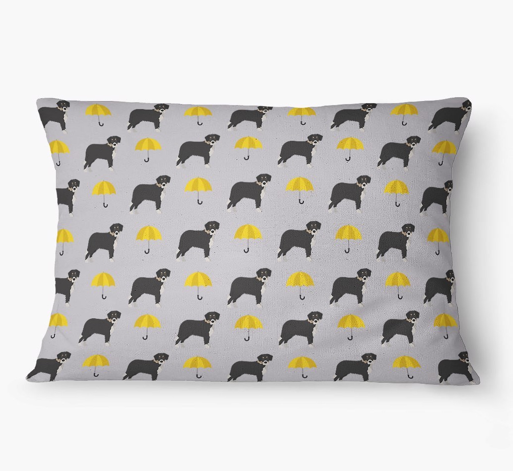 'Umbrella Pattern' - Personalized {breedFullName} Dog Bed