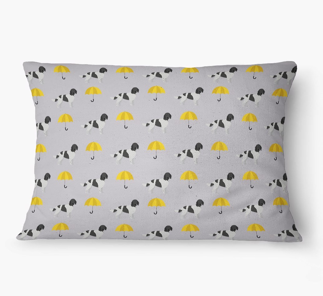 'Umbrella Pattern' - Personalized {breedFullName} Dog Bed