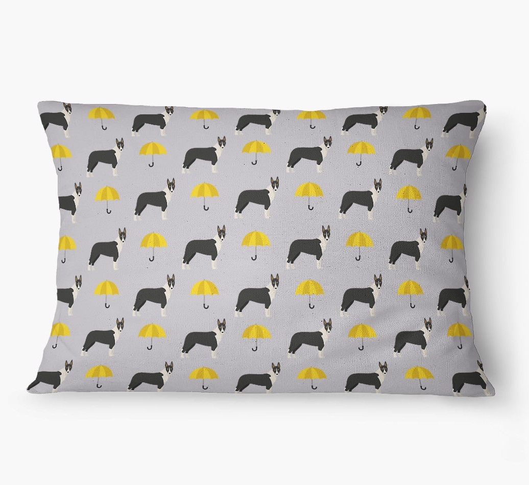 'Umbrella Pattern' - Personalized {breedFullName} Dog Bed